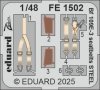 Eduard FE1502 Bf 109E-3 seatbelts STEEL Hobby Boss 1/48